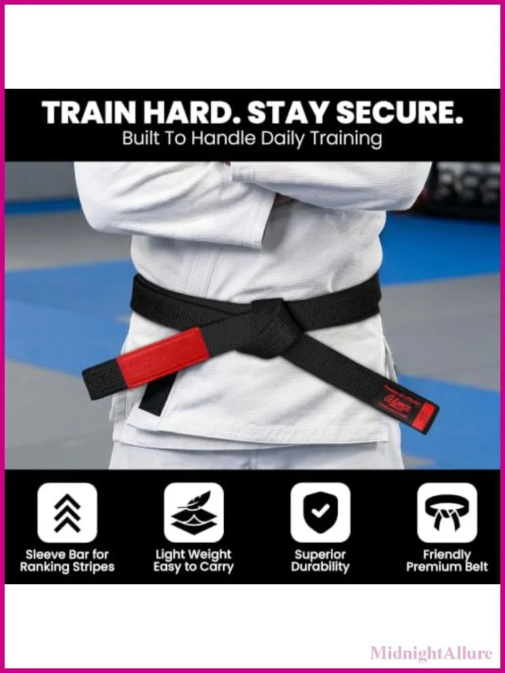 Brazilian Jiu Jitsu Belt 100% Cotton Blend Pearl Weave Competition Ready 2-Inch
